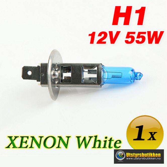 Hovedbilde Lyspære H1 - 55W - Xenon White 5000K