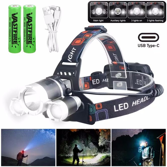 Hovedbilde Hodelykt med 3-LED